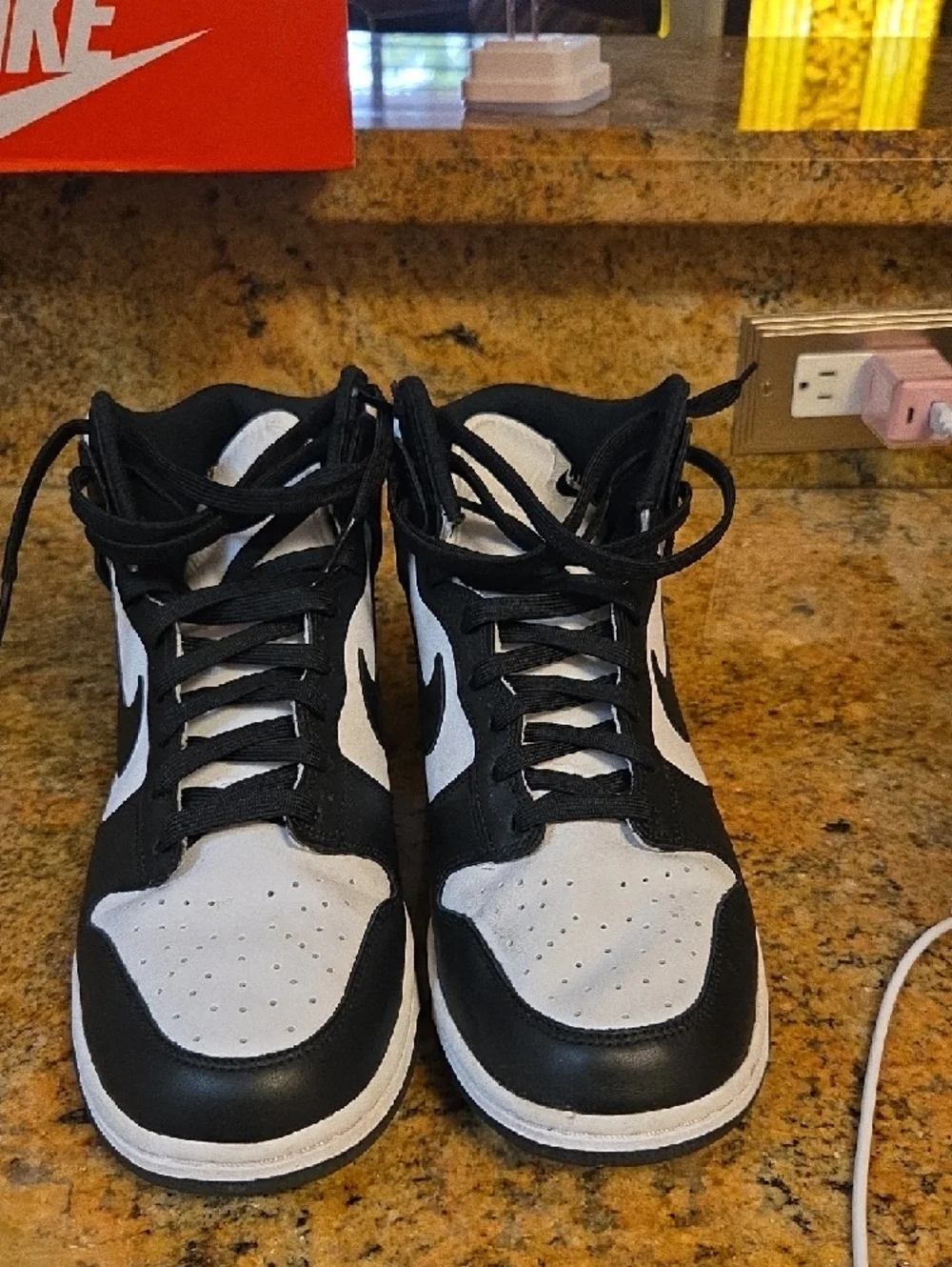 Nike Men’s High Top Sneakers Black White